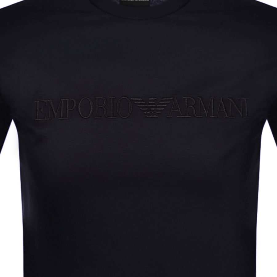 Alternative Image for ProductEmporio Armani Crew Neck Logo T Shirt Navy3